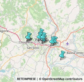 Mappa Via Guglielmo Marconi, 06121 Perugia PG, Italia (3.74636)