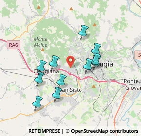 Mappa Via dell'Astrolabio, 06127 Perugia PG, Italia (3.39)