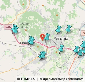 Mappa Via dell'Astrolabio, 06127 Perugia PG, Italia (4.77429)