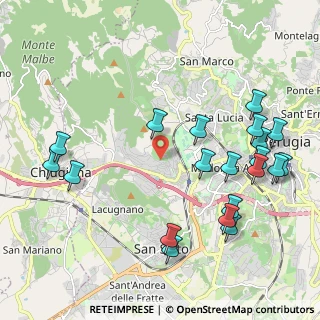 Mappa Via dell'Astrolabio, 06127 Perugia PG, Italia (2.5295)