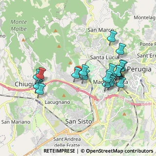 Mappa Via dell'Astrolabio, 06127 Perugia PG, Italia (1.9225)