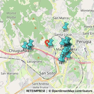 Mappa Via dell'Astrolabio, 06127 Perugia PG, Italia (1.7875)