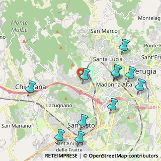 Mappa Via dell'Astrolabio, 06127 Perugia PG, Italia (2.57)