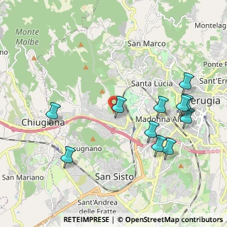 Mappa Via dell'Astrolabio, 06127 Perugia PG, Italia (2.29636)