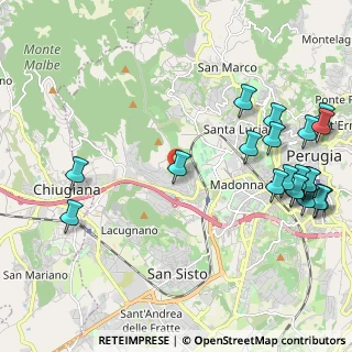Mappa Via dell'Astrolabio, 06127 Perugia PG, Italia (2.8625)