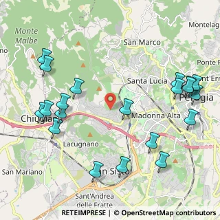Mappa Via dell'Astrolabio, 06127 Perugia PG, Italia (2.6995)