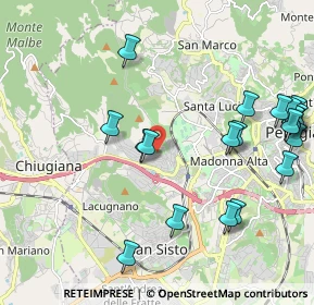 Mappa Via dell'Astrolabio, 06127 Perugia PG, Italia (2.584)