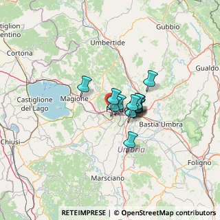 Mappa Via dell'Astrolabio, 06127 Perugia PG, Italia (7.56385)