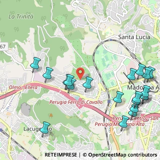 Mappa Via dell'Astrolabio, 06127 Perugia PG, Italia (1.423)
