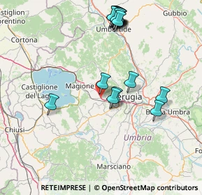 Mappa Via Giulio Natali, 06073 Corciano PG, Italia (18.195)