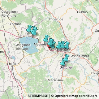 Mappa Via Giulio, 06073 Corciano PG, Italia (9.5525)