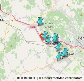 Mappa Via Giulio Natali, 06073 Corciano PG, Italia (3.03727)