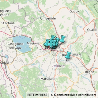 Mappa Via Giuseppe Giusti, 06127 Perugia PG, Italia (4.33636)