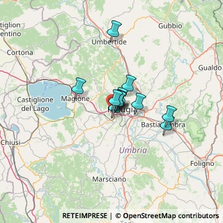 Mappa Via Giuseppe Giusti, 06127 Perugia PG, Italia (7.69667)