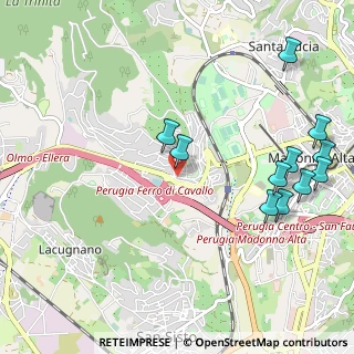 Mappa Via Giuseppe Giusti, 06127 Perugia PG, Italia (1.31)