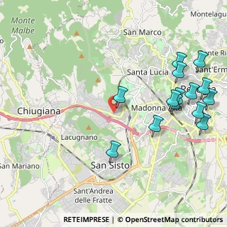 Mappa Via Giuseppe Giusti, 06127 Perugia PG, Italia (2.63643)