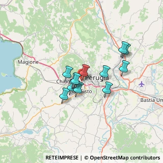 Mappa Via Giuseppe Giusti, 06127 Perugia PG, Italia (5.26917)