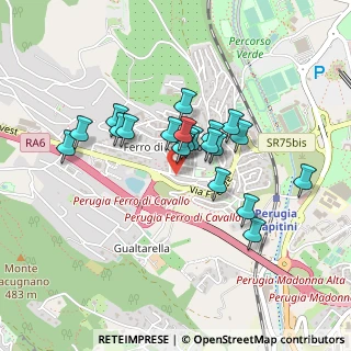 Mappa Via Giuseppe Giusti, 06127 Perugia PG, Italia (0.3675)