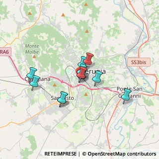 Mappa Via del Toppo, 06128 Perugia PG, Italia (2.68091)