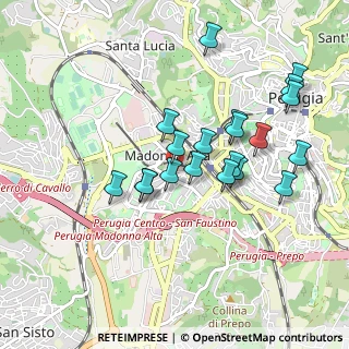 Mappa Via del Toppo, 06128 Perugia PG, Italia (0.8845)