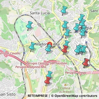 Mappa Via del Toppo, 06128 Perugia PG, Italia (1.294)