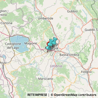 Mappa Via del Toppo, 06128 Perugia PG, Italia (44.28615)