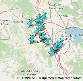 Mappa Via Arturo ed Alceo Baldi, 53045 Montepulciano SI, Italia (9.792)