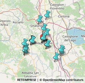 Mappa Via Arturo ed Alceo Baldi, 53045 Montepulciano SI, Italia (10.174)