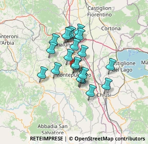 Mappa Via Arturo ed Alceo Baldi, 53045 Montepulciano SI, Italia (10.012)