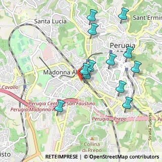 Mappa Via Sicilia, 06128 Perugia PG, Italia (1.035)