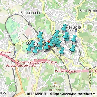 Mappa Via Sicilia, 06128 Perugia PG, Italia (0.5775)