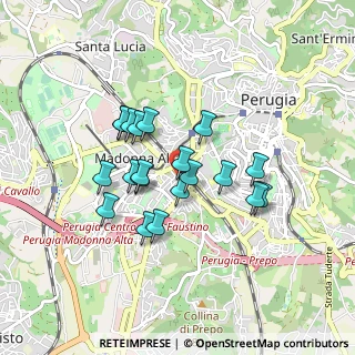 Mappa Via Sicilia, 06128 Perugia PG, Italia (0.724)