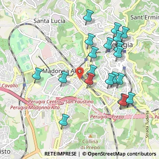 Mappa Via Sicilia, 06128 Perugia PG, Italia (1.101)