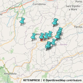 Mappa Contrada Piane di Monteverde, 63833 Montegiorgio FM, Italia (5.53267)
