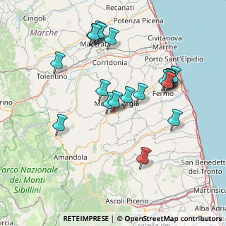 Mappa Contrada Piane di Monteverde, 63833 Montegiorgio FM, Italia (15.8415)