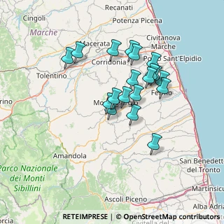 Mappa Contrada Piane di Monteverde, 63833 Montegiorgio FM, Italia (12.06842)