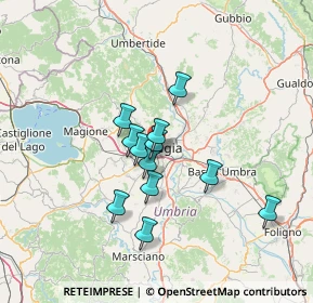 Mappa 06100 Perugia PG, Italia (10.85583)