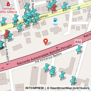 Mappa Via L Beethoven, 06073 Corciano PG, Italia (0.1)