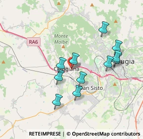 Mappa Via L Beethoven, 06073 Corciano PG, Italia (3.47273)