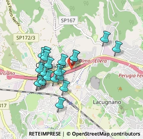 Mappa Via L Beethoven, 06073 Corciano PG, Italia (0.8055)