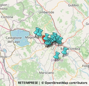 Mappa Via L Beethoven, 06073 Corciano PG, Italia (6.98462)