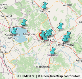 Mappa Via L Beethoven, 06073 Corciano PG, Italia (13.62417)