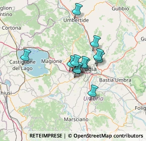 Mappa Via L Beethoven, 06073 Corciano PG, Italia (9.1575)