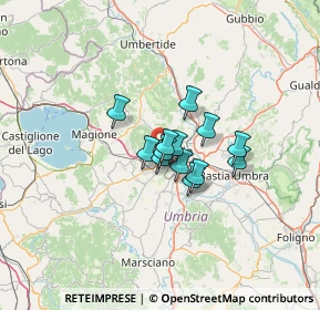 Mappa Via Magno Magnini, 06128 Perugia PG, Italia (7.82)
