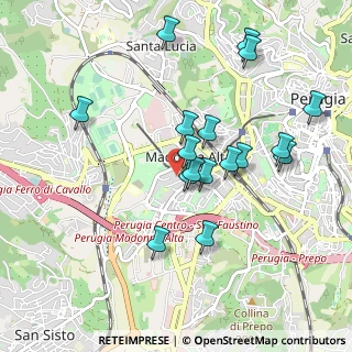 Mappa Via Magno Magnini, 06128 Perugia PG, Italia (0.93882)