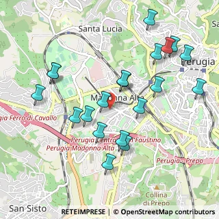 Mappa Via Magno Magnini, 06128 Perugia PG, Italia (1.0905)