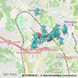 Mappa Via Magno Magnini, 06128 Perugia PG, Italia (0.7325)