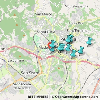 Mappa Via Enrico Fermi, 06128 Perugia PG, Italia (1.52909)