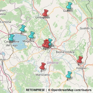 Mappa Stazione di Perugia, 06124 Perugia PG, Italia (18.44182)