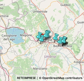 Mappa 06127 Perugia PG, Italia (9.86667)